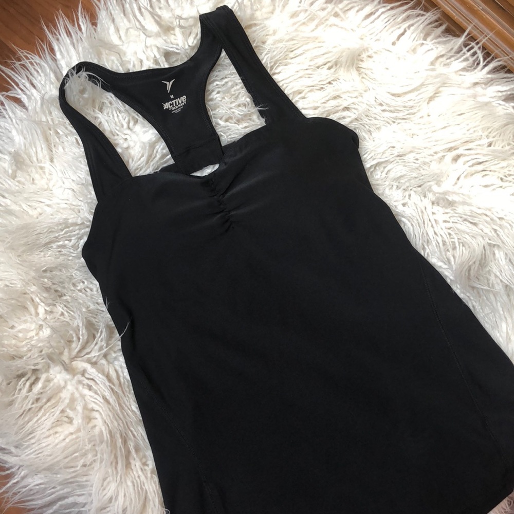 Old Navy Black Racerback Tank Top